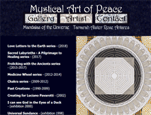 Tablet Screenshot of mysticalartofpeace.com